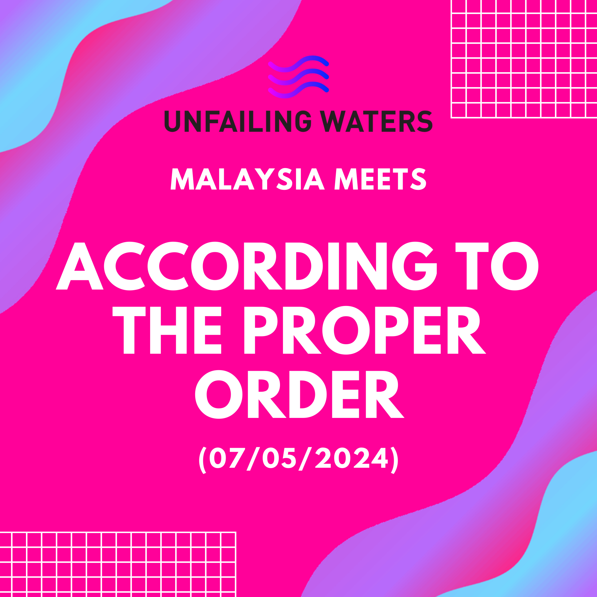According to the Proper Order - Malaysia Meets (Zoom) episode artwork